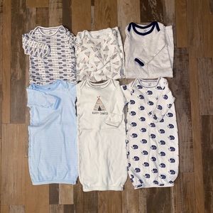Baby Boy Gowns 0-6 Months